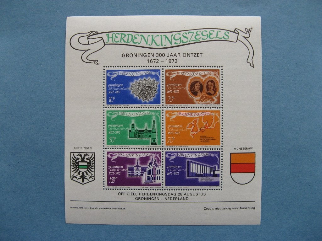 Nederland. Herdenkingsblokjes., Verzenden, Postfris
