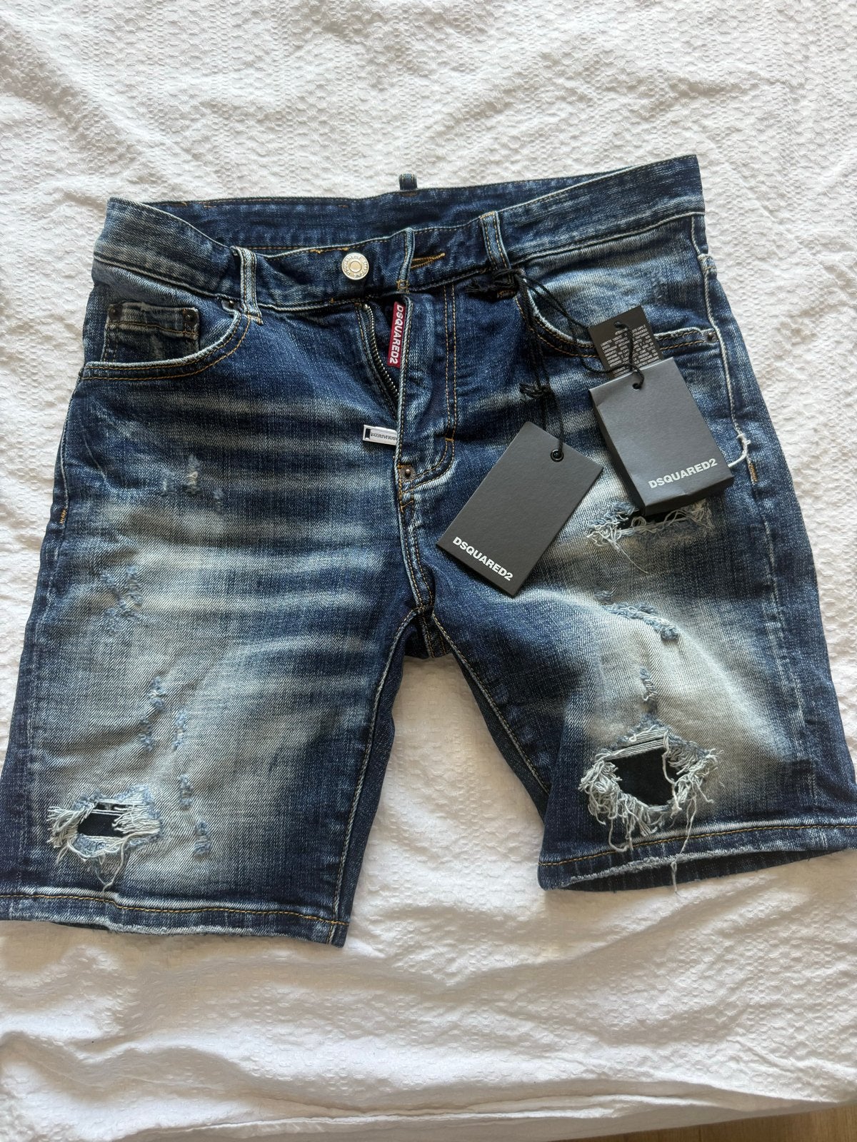 Dsquared2 Jeans Short - Nieuw met labels, Ophalen of Verzenden, Nieuw, Blauw, W32 (confectie 46) of kleiner