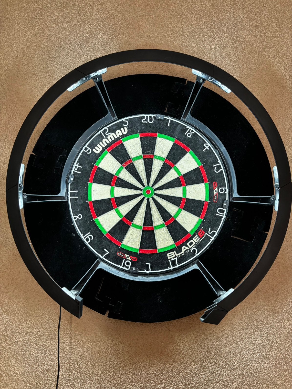 Premium dartset, Sport en Fitness, Darts, Ophalen, Zo goed als nieuw, Dartbord