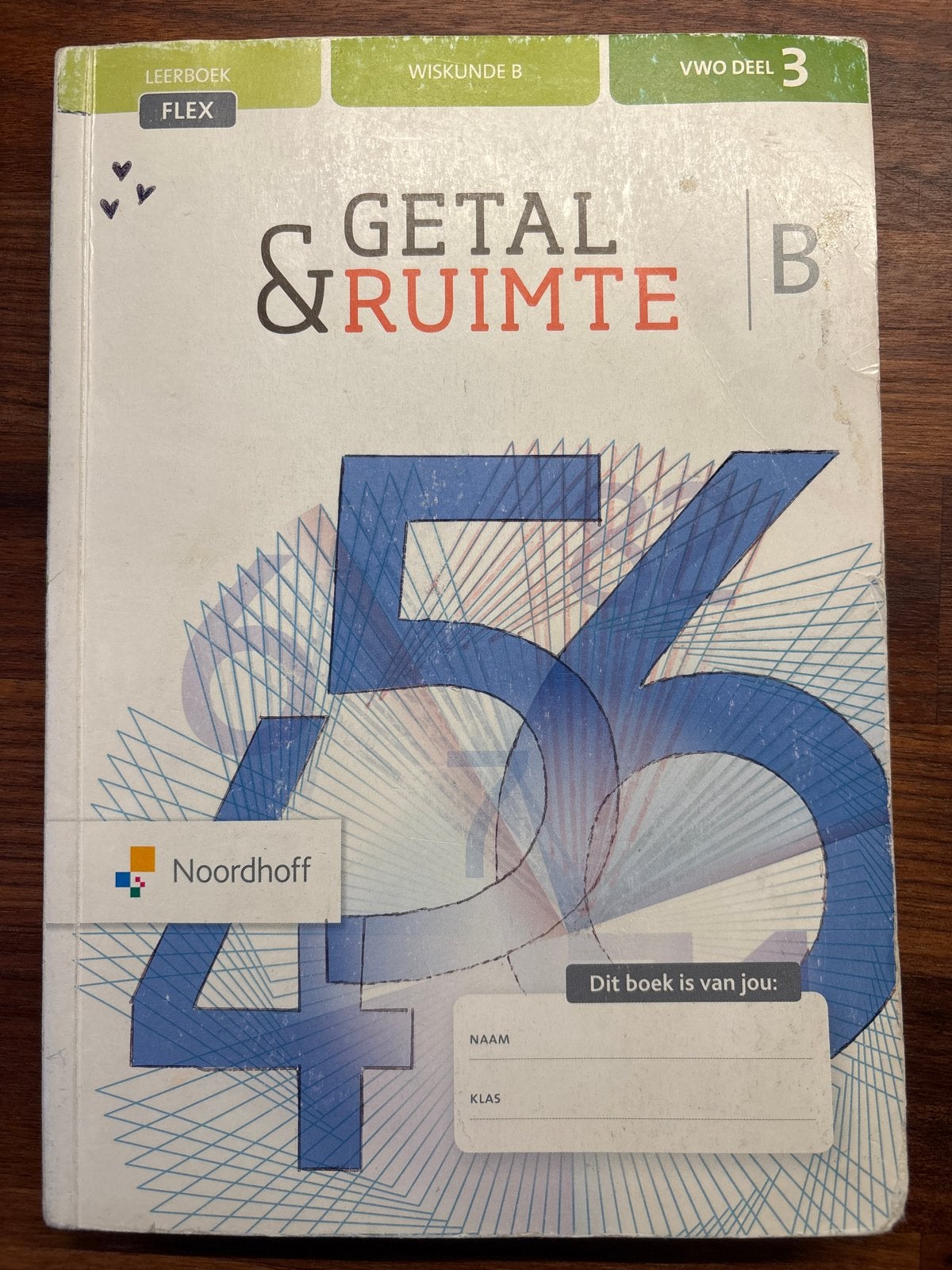 Getal & Ruimte Wiskunde B VWO deel 3 Leerboek Flex, Ophalen of Verzenden, Gelezen, VWO, Wiskunde B