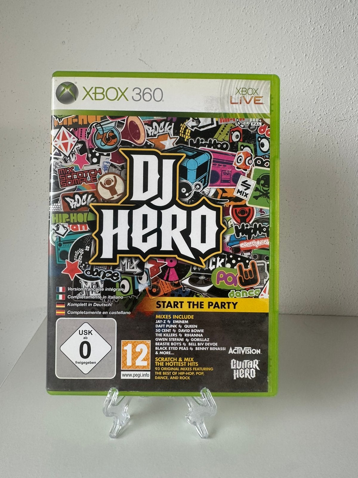 Xbox 360 live dj hero, Muziek, Verzenden, 1 speler, Zo goed als nieuw