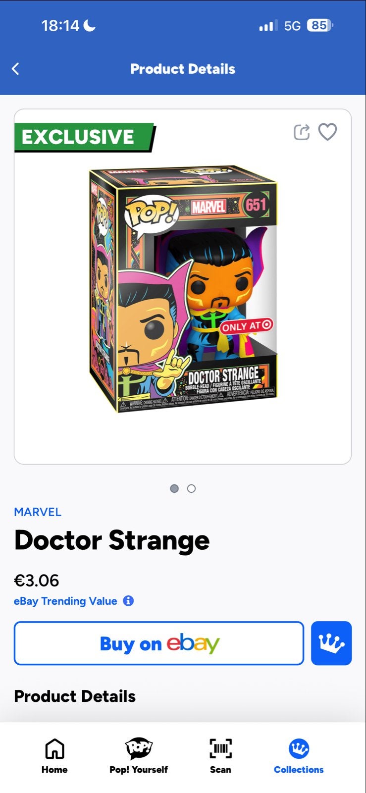 Funko Pop! Marvel Doctor Strange #651 Exclusive, Ophalen of Verzenden, Nieuw