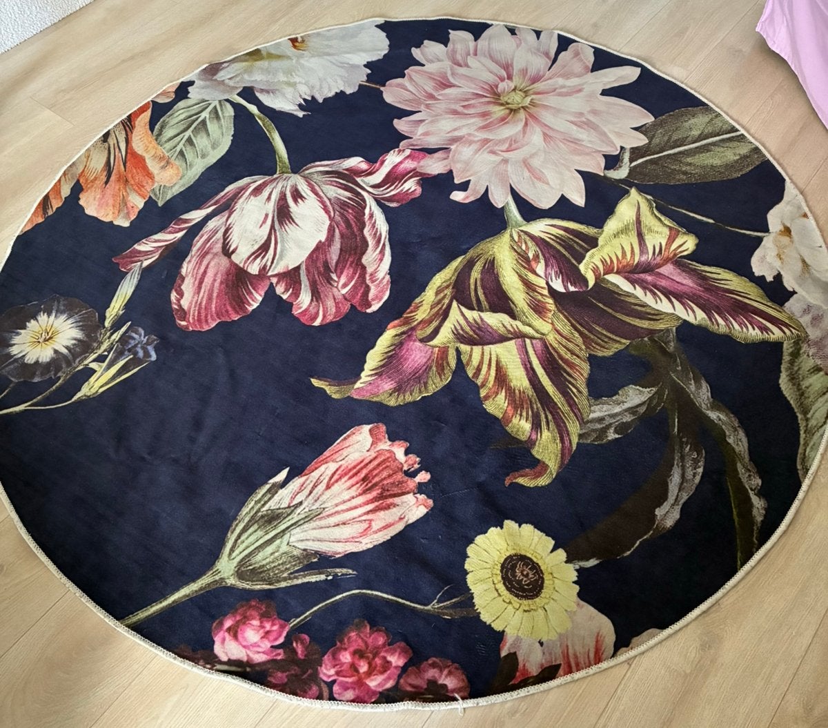 Rond kleed met bloemen, Ophalen, Zo goed als nieuw, Rond, 150 tot 200 cm