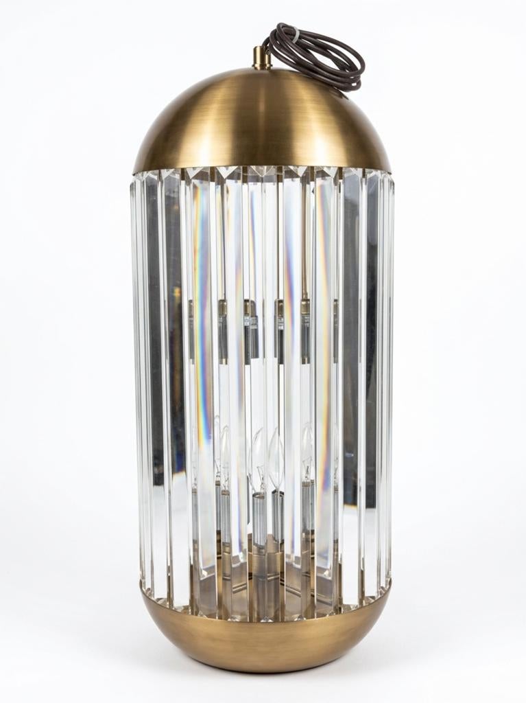 Luxe Kristallen Hanglamp - Messing & Glas Design, Ophalen, Minder dan 50 cm, Minder dan 25 cm, Minder dan 100 cm
