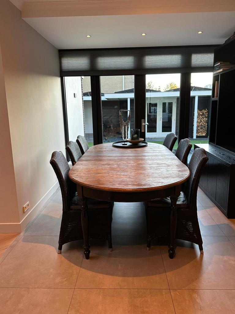 Eettafel Vincent Sheppard, Ophalen, Zo goed als nieuw, Rechthoekig, 200 cm of meer