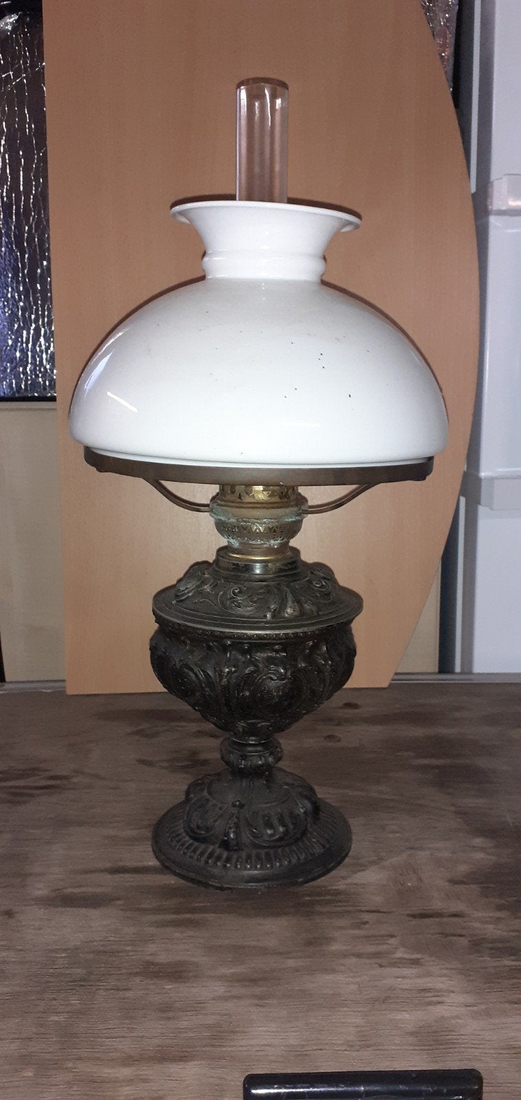 Oude olielamp, Ophalen
