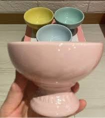 Ijscoupes le creuset chiffon pink, Ophalen, Zo goed als nieuw, Overige typen