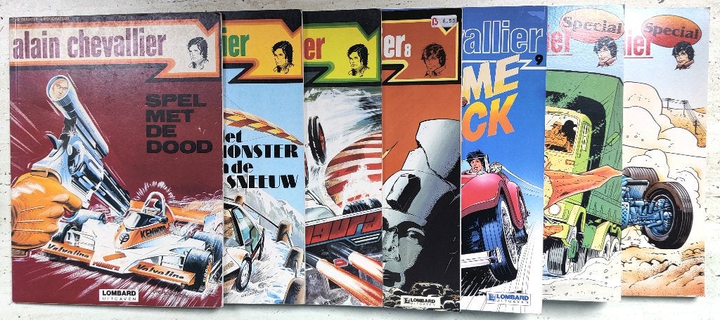 7 stripboeken van Alain Chevallier 1974, Boeken, Meerdere stripboeken, Ophalen of Verzenden, Zo goed als nieuw