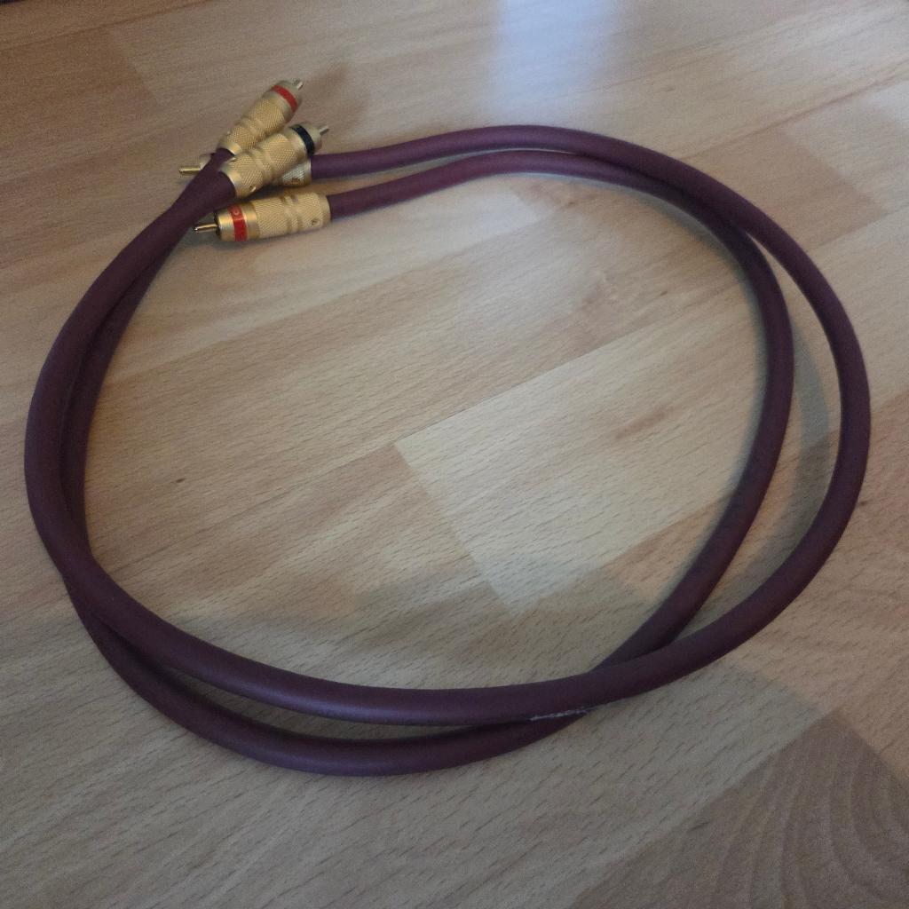 Audioquest Ruby X3 Hyperlitz interlinks, Ophalen of Verzenden, Gebruikt, Minder dan 2 meter, Interlink-kabel