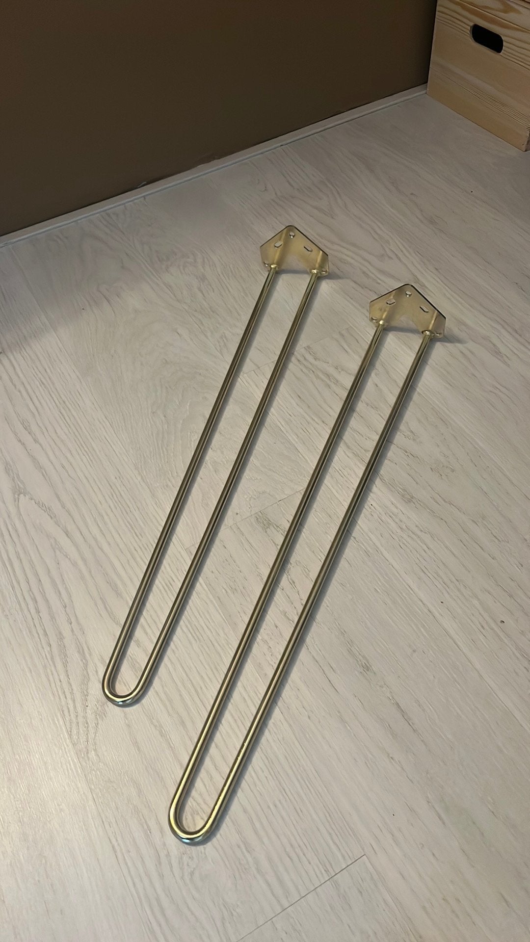 Duraline tafelpoten, zgan, Doe-het-zelf en Verbouw, Ophalen, Zo goed als nieuw, 250 mm of meer