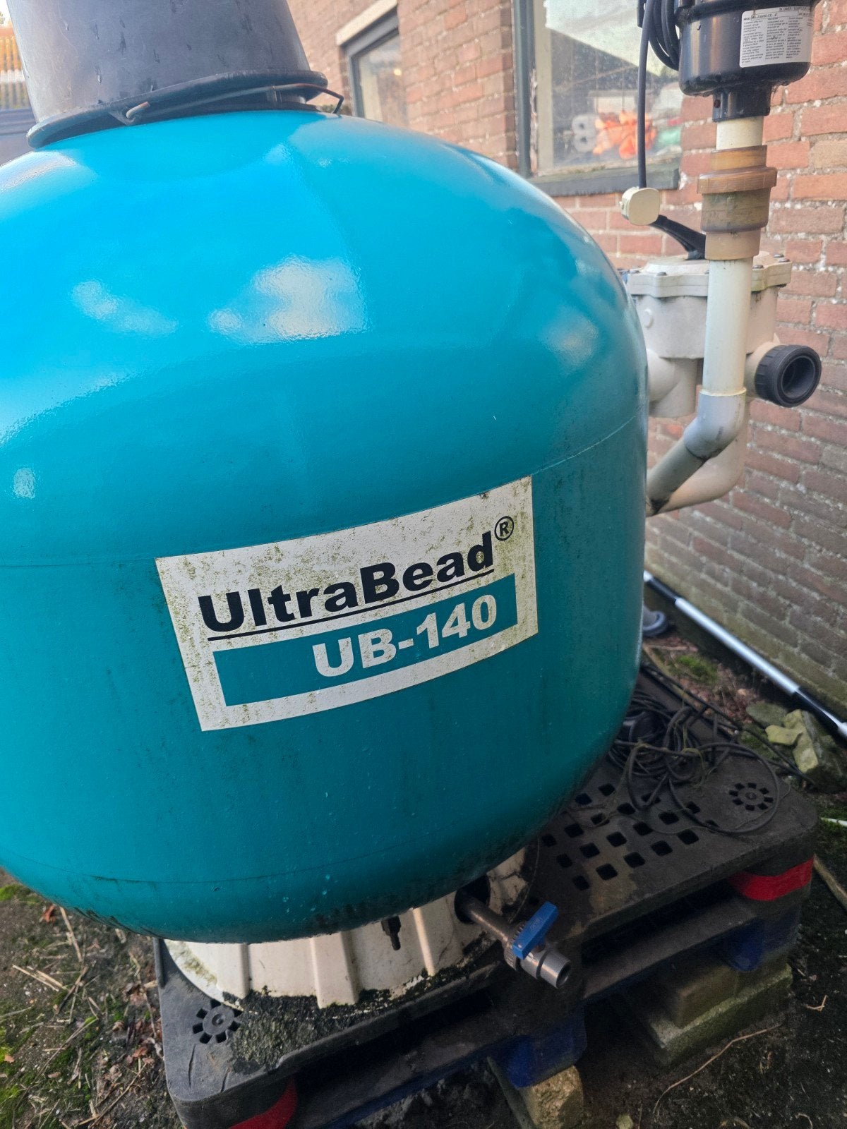 3x UltraBead UB140 Beadfilter inclusief 6-wegklep, blower en, Tuin en Terras, Ophalen, Zo goed als nieuw, Vijverfilter