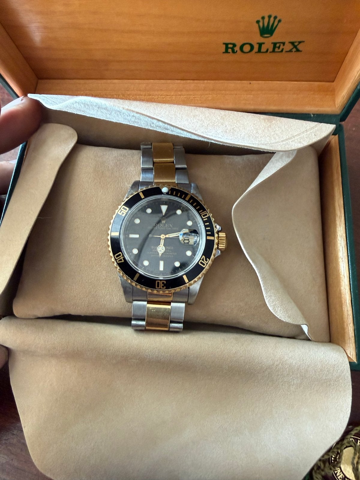 Rolex 16613 Submariner Date Two-Tone Staal/Goud (1991), Ophalen, Gebruikt, Polshorloge, Rolex