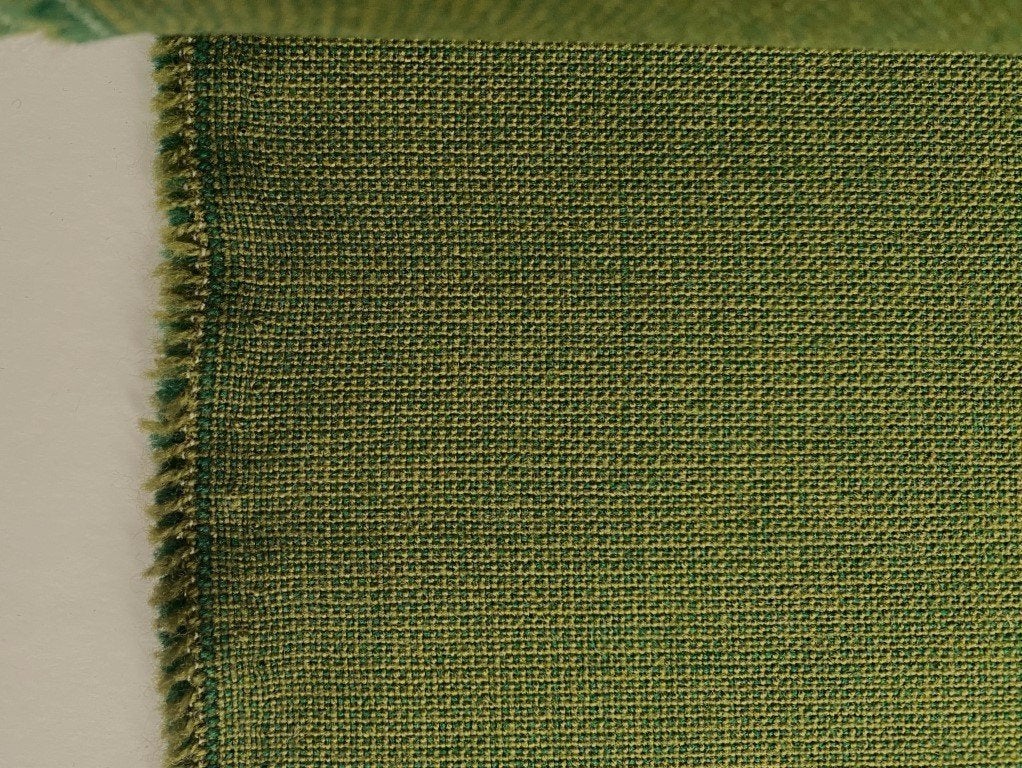 STOF VOOR DESIGN: De Ploeg meubelstof groentinten PER METER, Wol, 120 cm of meer, Ophalen of Verzenden, Groen