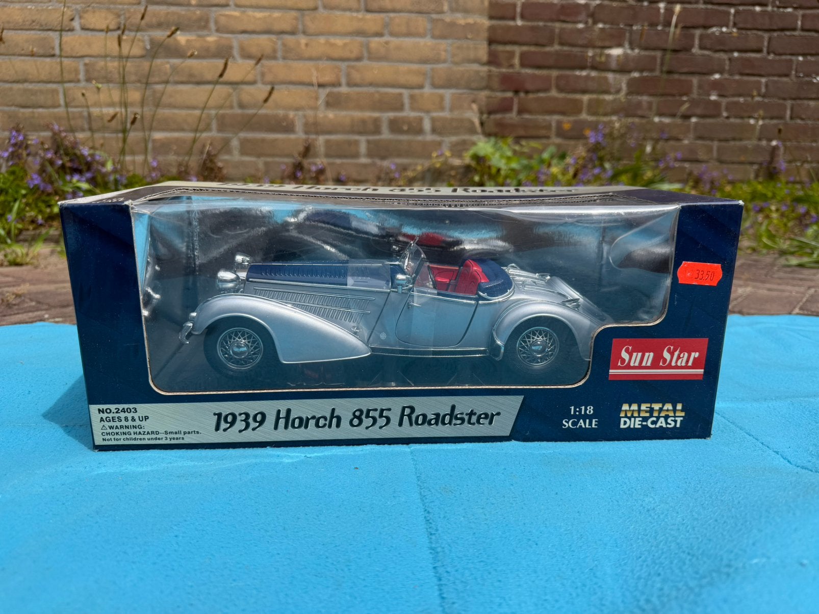 1939 Horch 855 Roadster Schaalmodel - Sun Star 1:18, Hobby en Vrije tijd, Modelauto's | 1:18, Ophalen of Verzenden, Nieuw, Auto