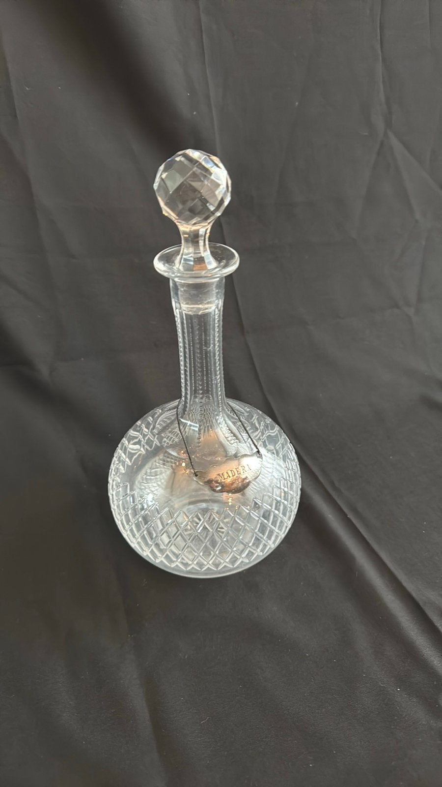 Elegante Kristallen Madeira Karaf met Stop, Ophalen of Verzenden