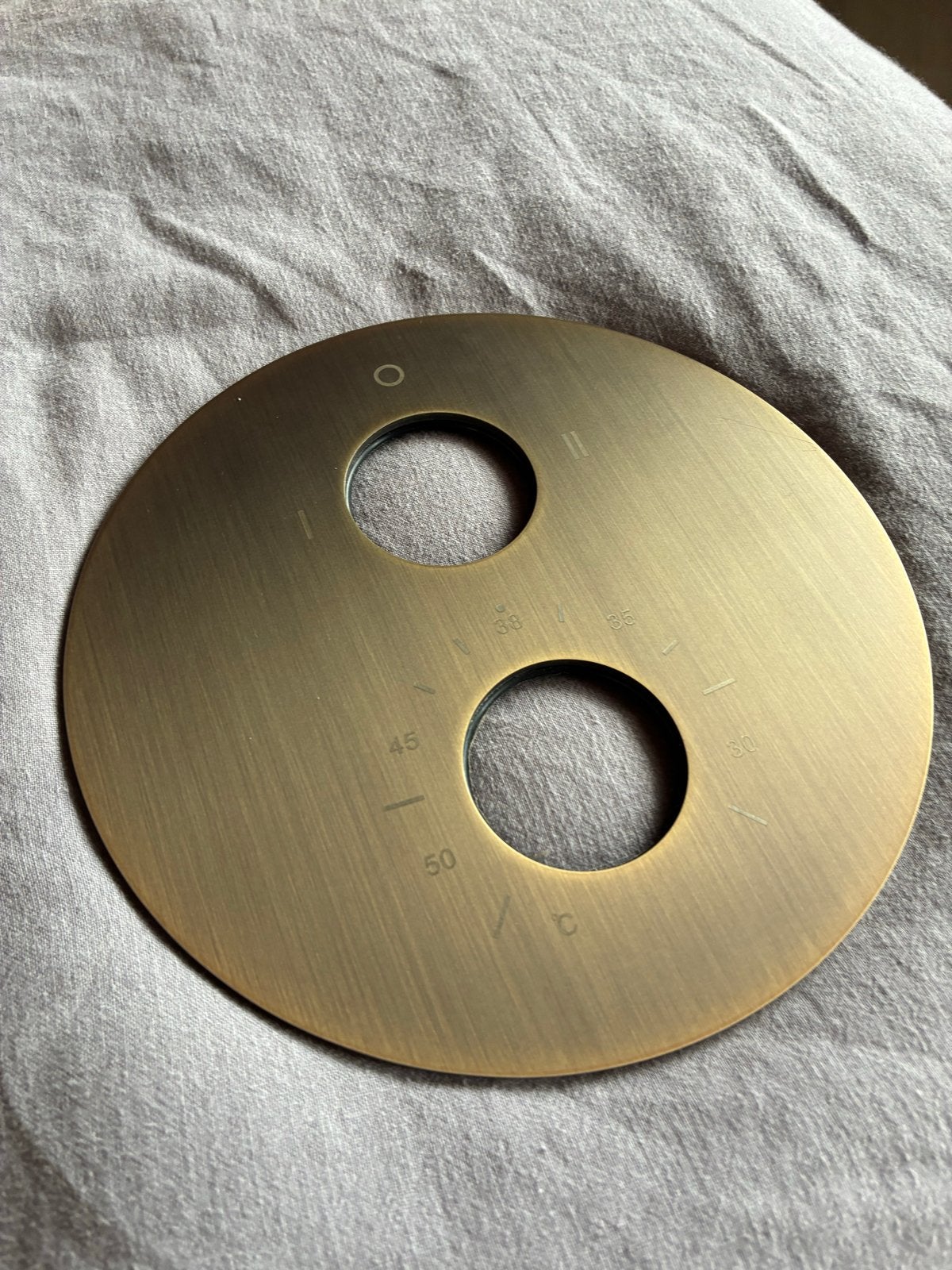 Saniclear Antique afbouwdeel rond voor inbouwthermostaat, Ophalen, Nieuw, Koper, Douche