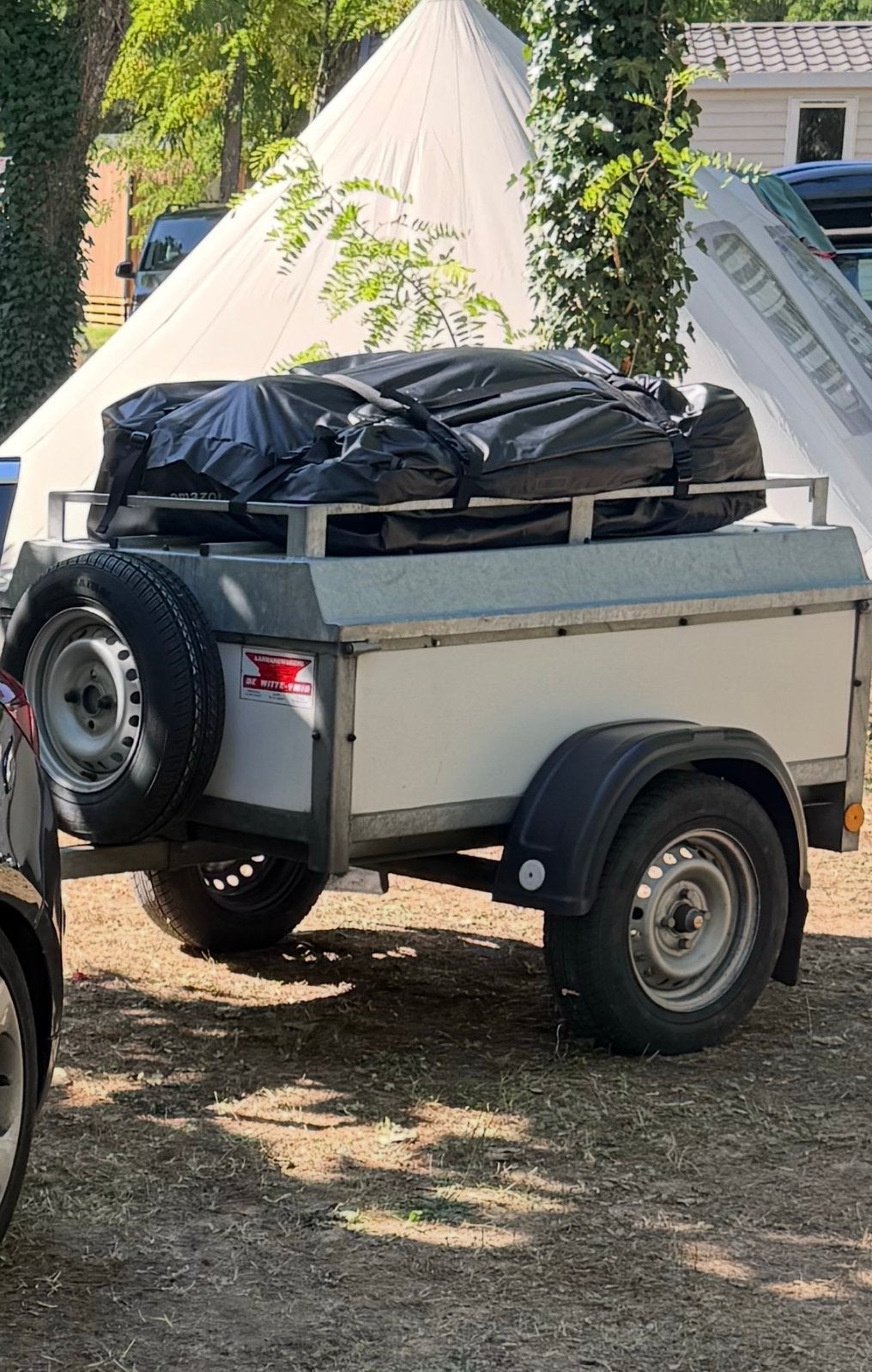 Nette bagagewagen bagage aanhanger / vakantie aanhanger, Caravans en Kamperen, Tenten, Ophalen, Gebruikt