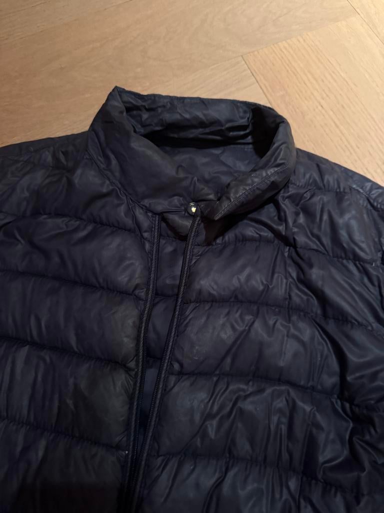 Moncler Lans jasje maat 1 donkerblauw, Ophalen of Verzenden, Zo goed als nieuw, Maat 36 (S), Blauw