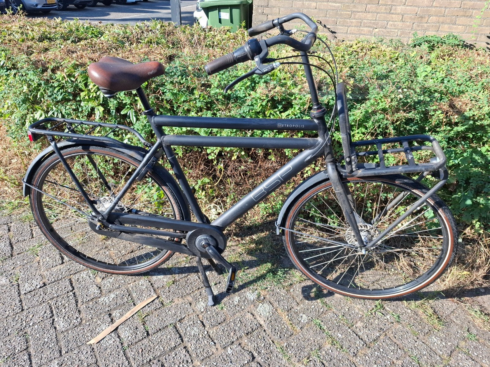Transportfiets herenfiets, Fietsen en Brommers, Fietsen | Dames | Damesfietsen, Ophalen, Gebruikt, Overige merken