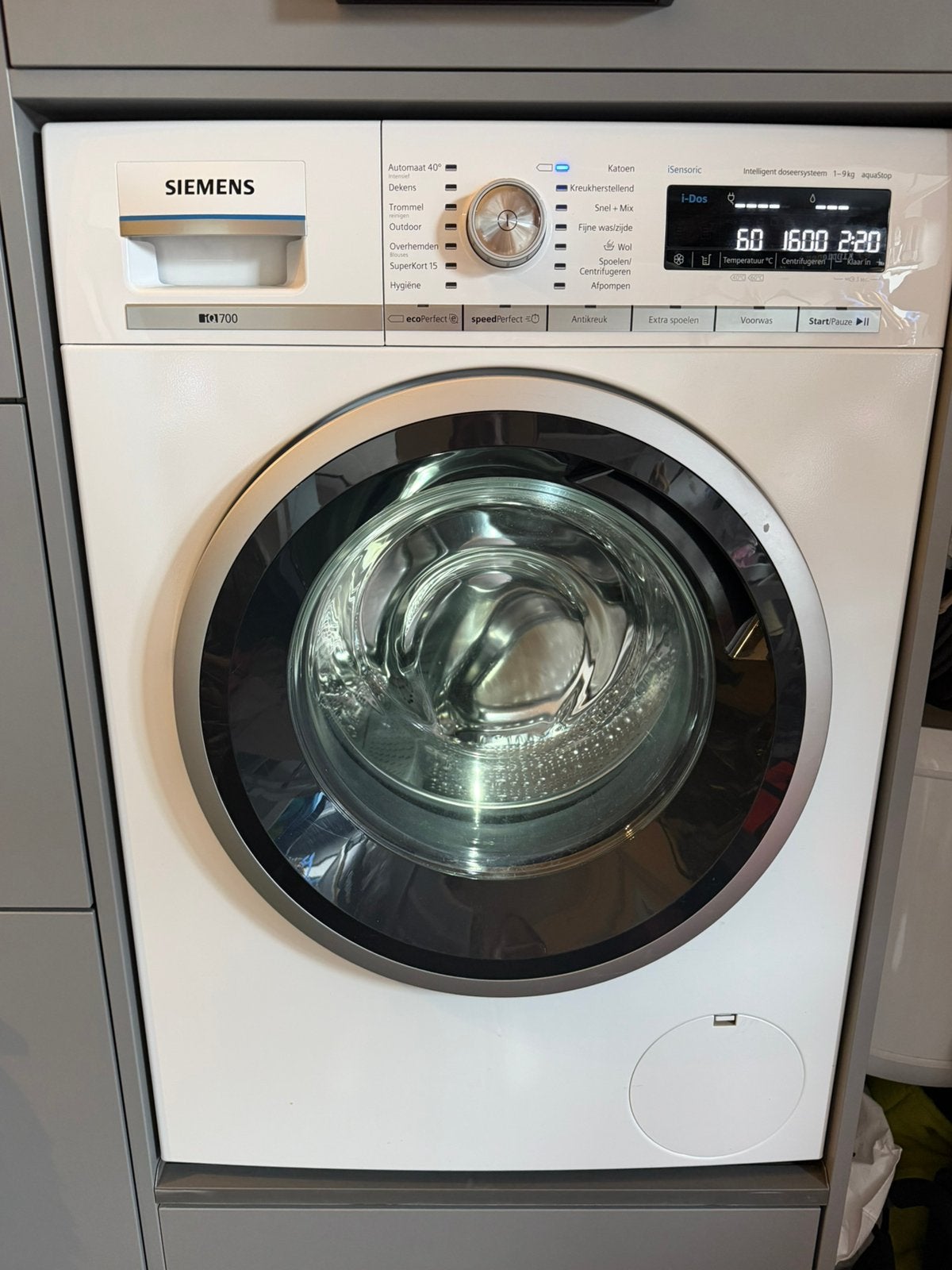 Siemens Wasmachine IQ700 Idos, Witgoed en Apparatuur, Wasmachines, Gebruikt, 8 tot 10 kg, 85 tot 90 cm, 1600 toeren of meer, Ophalen