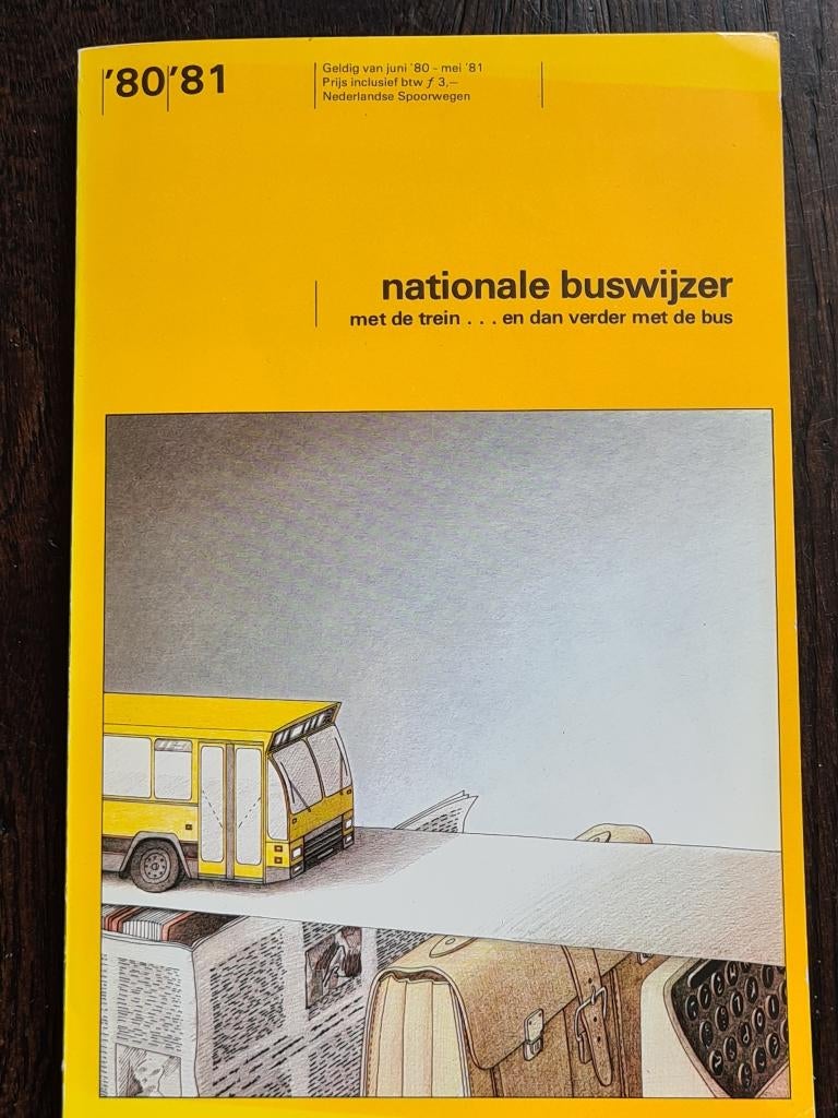 buswijzer 1980/1981, Verzamelen, Verzenden, Gebruikt, Bus of Metro, Boek of Tijdschrift