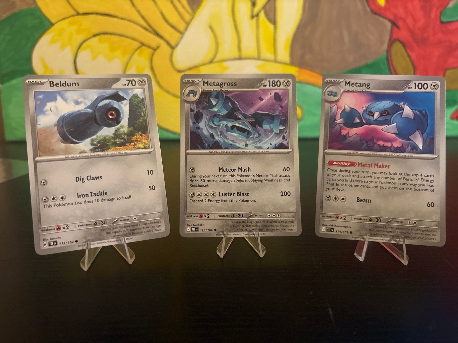 Temporal Force Kaarten: Beldum, Metagross, Metang Set, Ophalen of Verzenden, Zo goed als nieuw, Meerdere kaarten