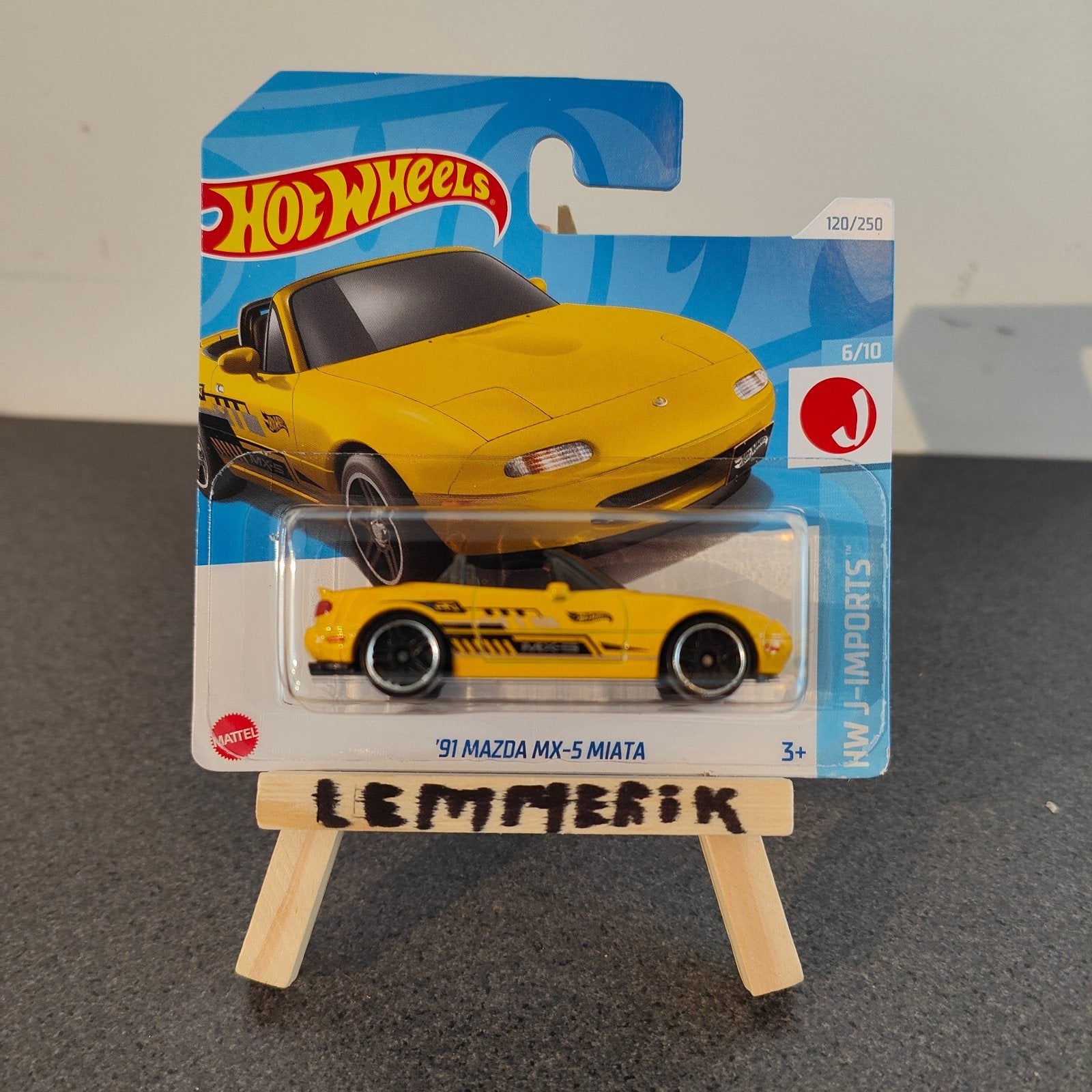 Hot Wheels '91 Mazda MX-5 Miata Geel (Nieuw), Ophalen of Verzenden, Nieuw, Auto