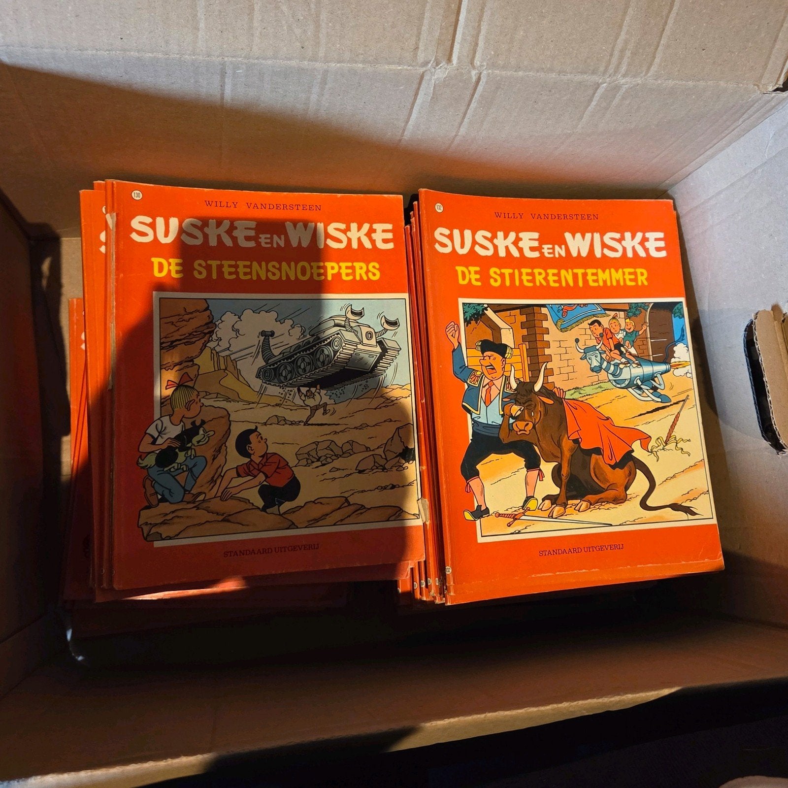 Grote verzameling Suske en Wiske stripboeken. 79 stuks., Meerdere stripboeken, Ophalen, Gelezen
