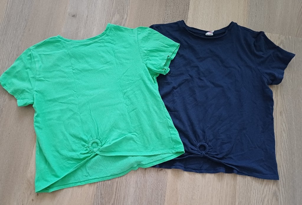 2x shirt, Hema, maat 158-164, zeer nette staat! 2=2,-!, Ophalen of Verzenden, Zo goed als nieuw, Meisje, Shirt of Longsleeve