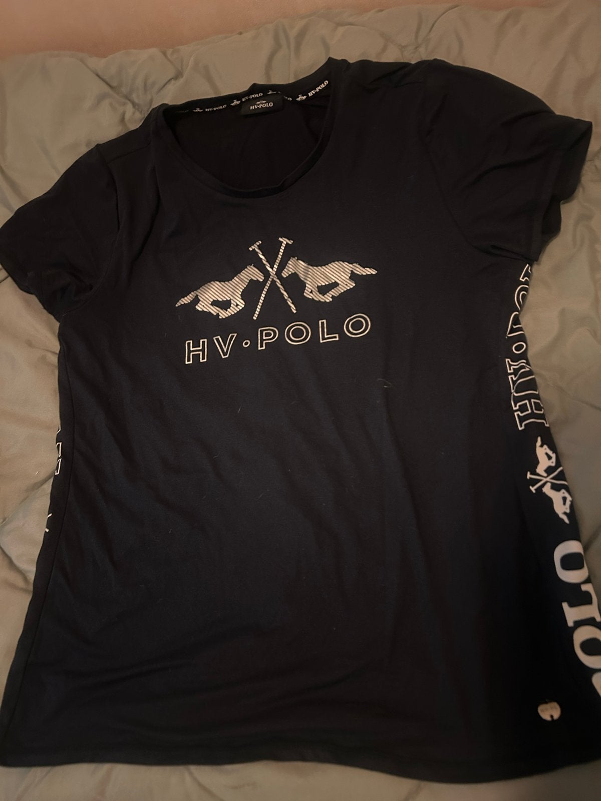 HV Polo T-shirt donkerblauw Maat xl, Kleding | Dames, Maat 42/44 (L), Zo goed als nieuw, Korte mouw, Verzenden