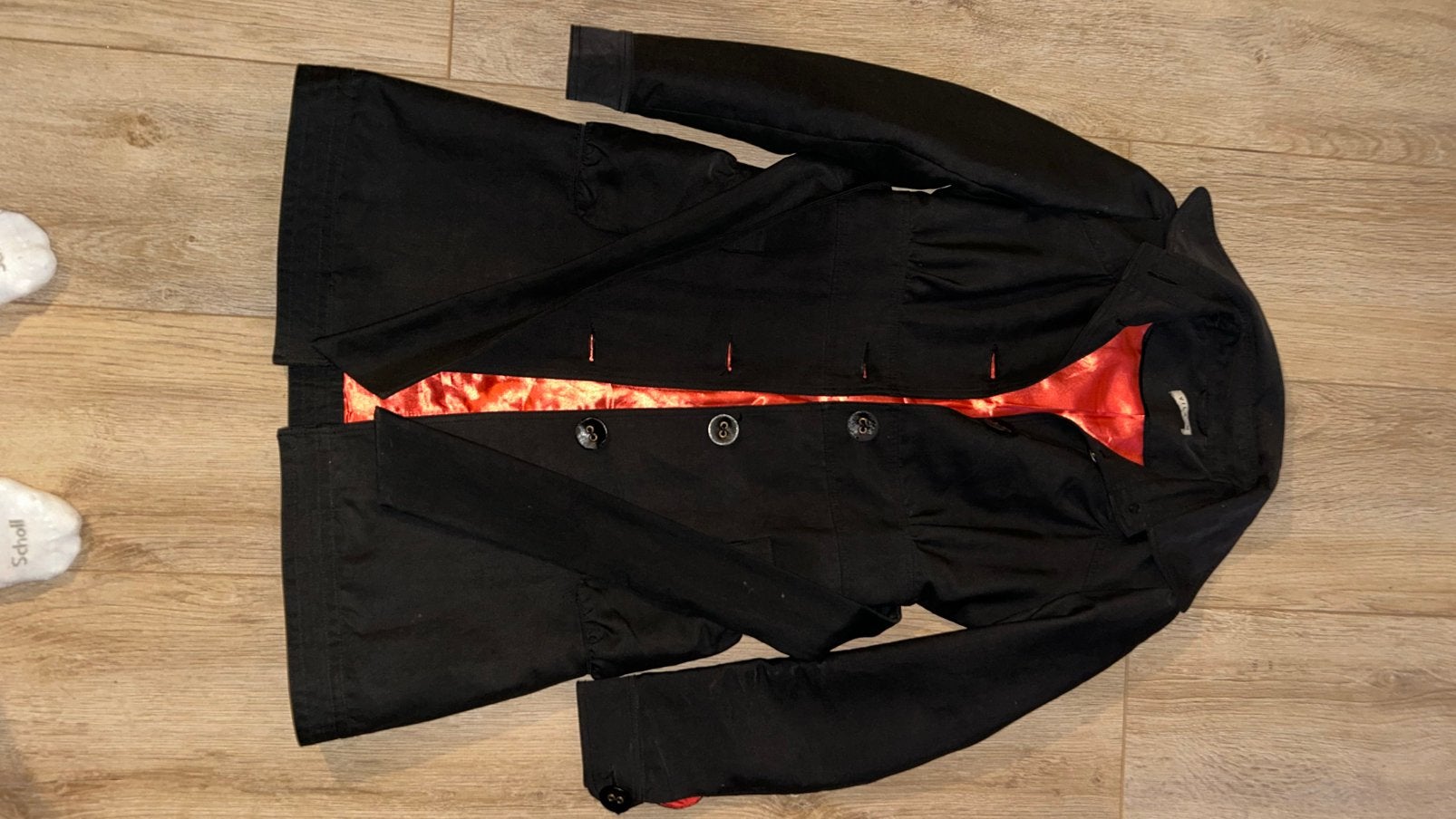 Te koop: Nieuw Villa zwarte lange dames jas, Ophalen of Verzenden, Nieuw, Maat 48/50 (M), Zwart