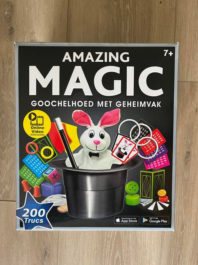 Goochel doos - Magic Goochelhoed met Geheimvak - 200 Trucs, Ophalen, Nieuw, Jongen of Meisje