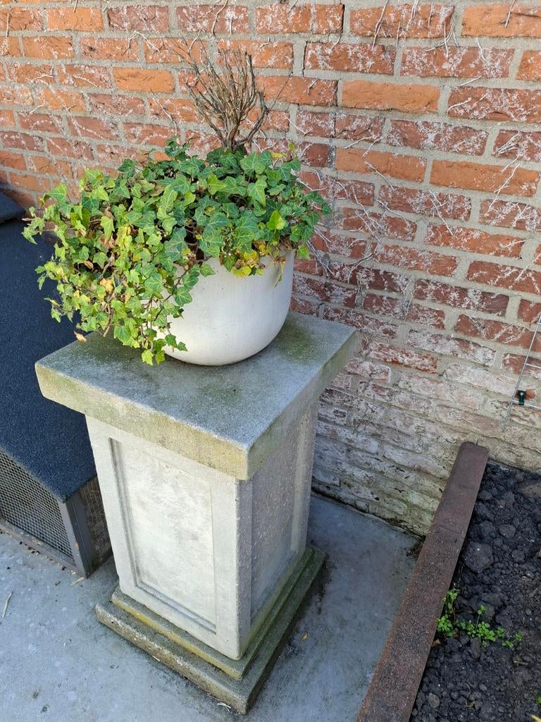 Betonnen sokkel met plantenbak, Ophalen, Gebruikt