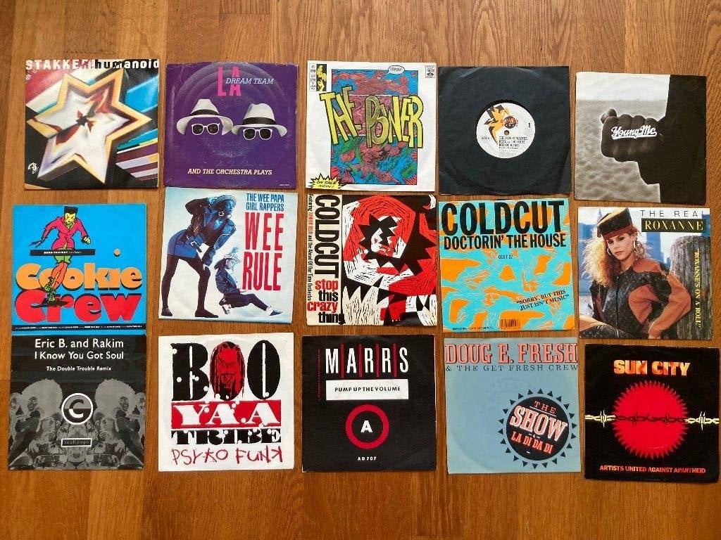 Hip hop rap rapmusic beatbox singletjes jaren 80 90 7 inches, Originele persing, 7 inch, Ophalen of Verzenden, Zo goed als nieuw