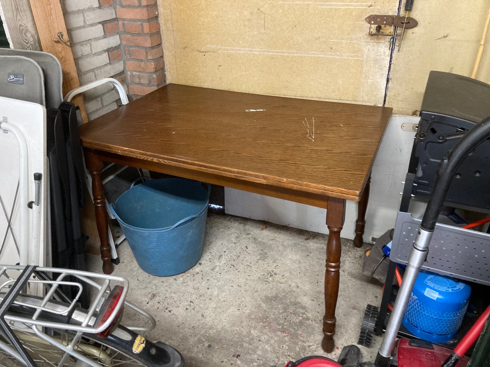 Uitschuifbare tafel, Huis en Inrichting, Tafels | Eettafels, Gebruikt, 50 tot 100 cm, 200 cm of meer, Rechthoekig, Overige houtsoorten