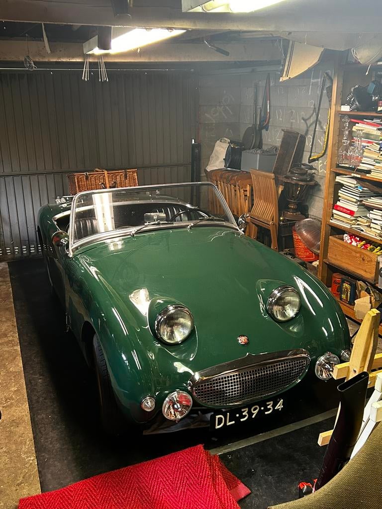 Austin Healey Sprite Frogeye MK1 - puur rijplezier, Auto's, Austin, Voorwielaandrijving, 63 pk, Zwart, 4 cilinders