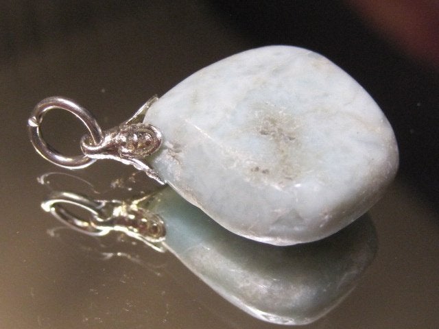 han. 2x grotere edelsteenhanger LARIMAR (3), Overige voorstellingen, Nieuw, Steen of Mineraal, Met edelsteen
