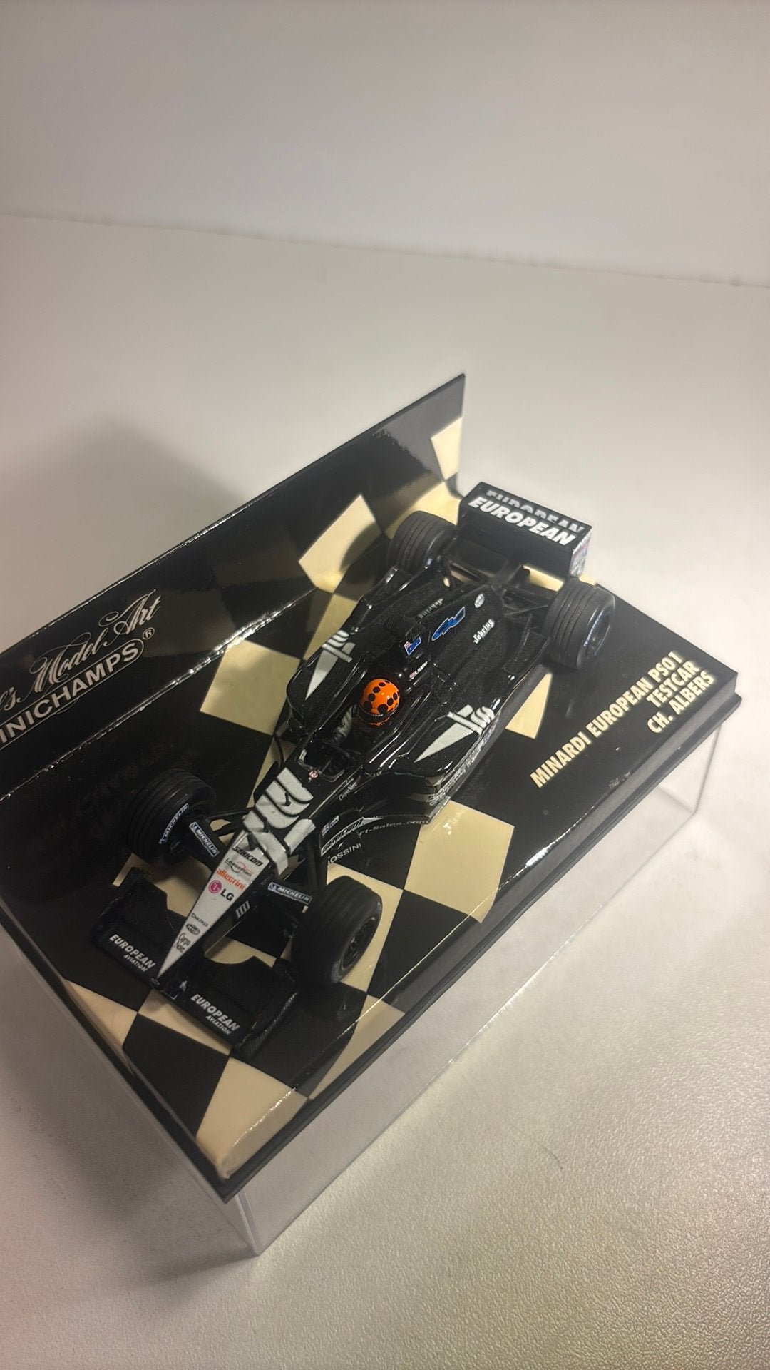 F1 minardi ps01 testcar ch.albers minichamps 1.43, Auto, Ophalen of Verzenden, MiniChamps, A