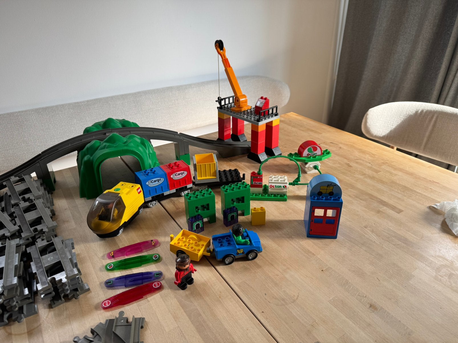Zeer complete duplo intelli trein (defect) heel veel spoor!, Ophalen of Verzenden, Gebruikt, Duplo