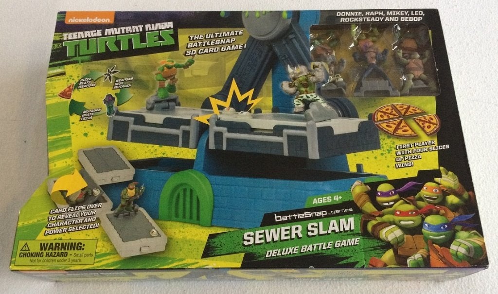 Turtles TMNT Sewer Slam Deluxe Battle (3D Card Game) Nieuw, Ophalen of Verzenden, Nieuw