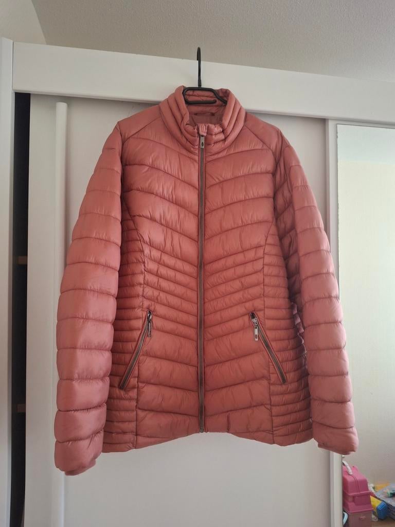 MS Mode Roze licht Gewatteerde Jas Maat 52, Maat 46/48 (XL) of groter, Ophalen of Verzenden, Zo goed als nieuw, MS Mode