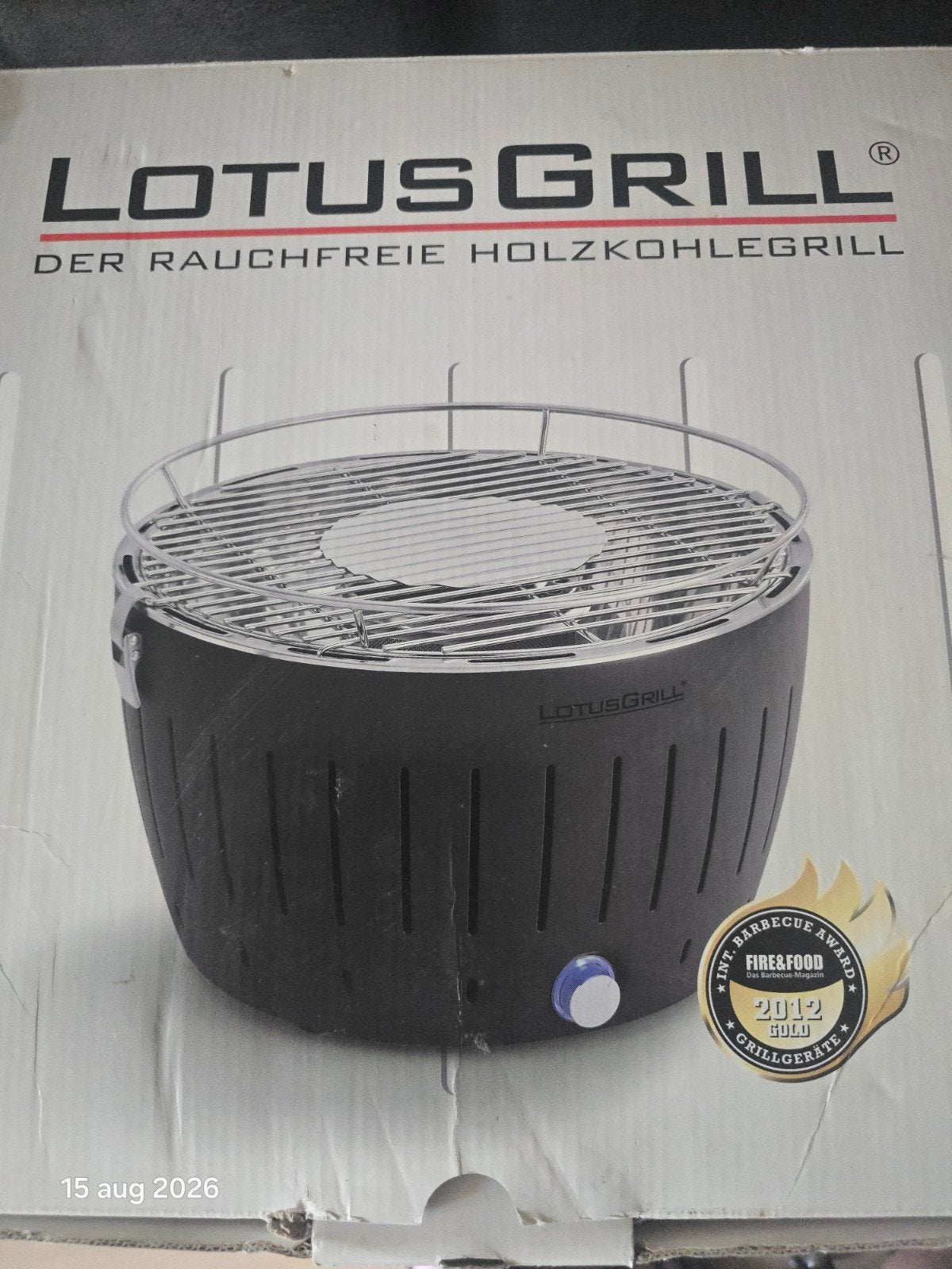LotusGrill Houtskoolbarbecue - Rookvrij en Draagbaar, Ophalen, Zo goed als nieuw, LotusGrill
