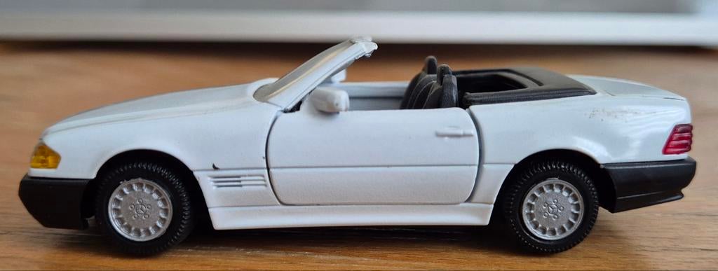 Mercedes-Benz Cabrio 300SL 500SL, 1:43 wit white (GAMA), Ophalen of Verzenden, Auto, Gama