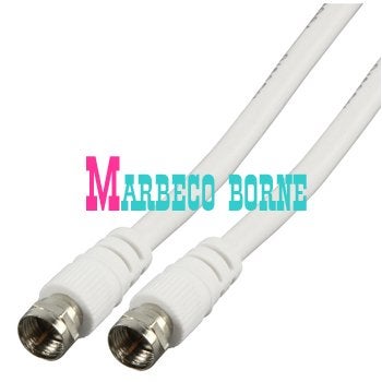 Satelliet kabel, Antenne Coax kabel 20 meter met F-conn, Audio, Tv en Foto, Audiokabels en Televisiekabels, 10 meter of meer, Nedis