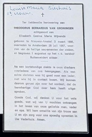 Bidprentje en Geboorte kaartje, Ophalen of Verzenden, Voor 1970
