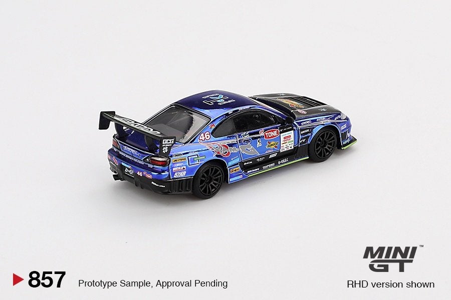 Mini GT 1:64 Nissan Silvia (S15) D-MAX no 46 D-MAX Racing, -, Nieuw, Ophalen of Verzenden, -