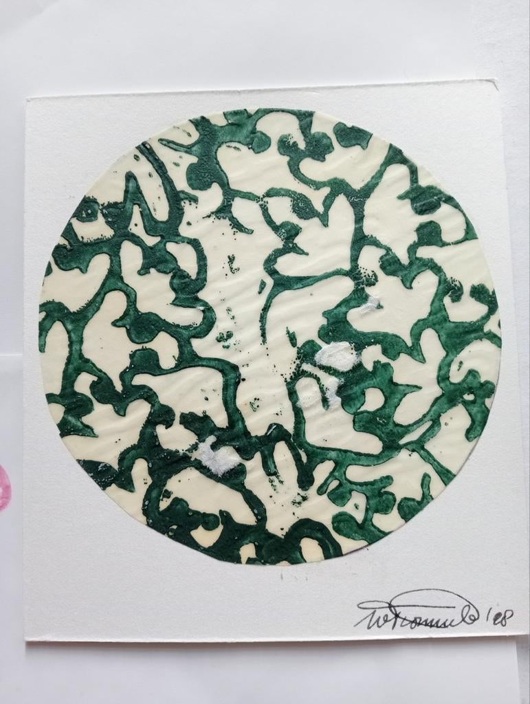 Willeke Trommels abstracte compositie Zwolle 1998, Antiek en Kunst, Ophalen of Verzenden