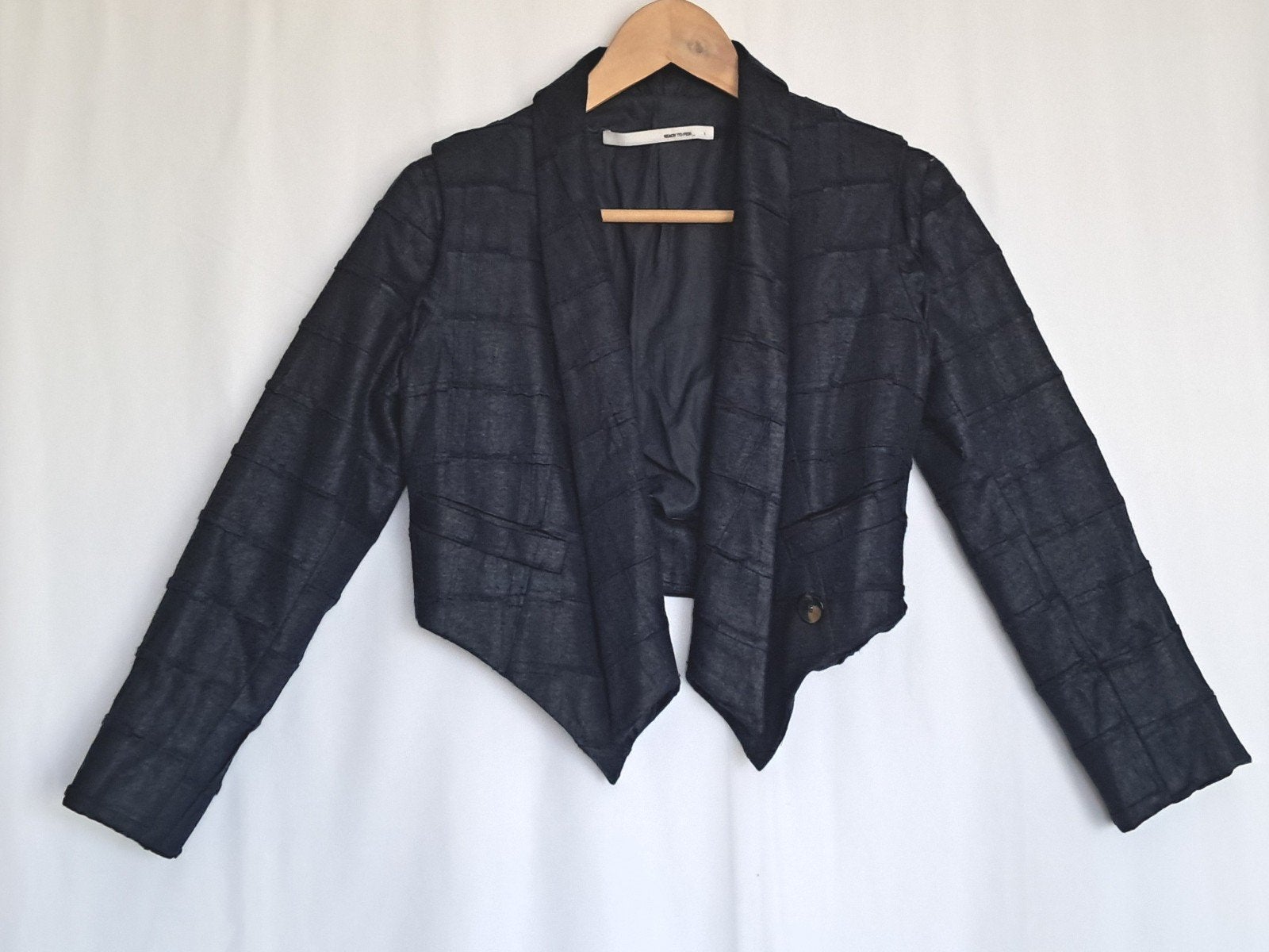 Asymmetrische Blazer Ready to Fish (Ilja Visser) maat Xs/S, Blauw, Ophalen of Verzenden, Zo goed als nieuw, Maat 36 (S)