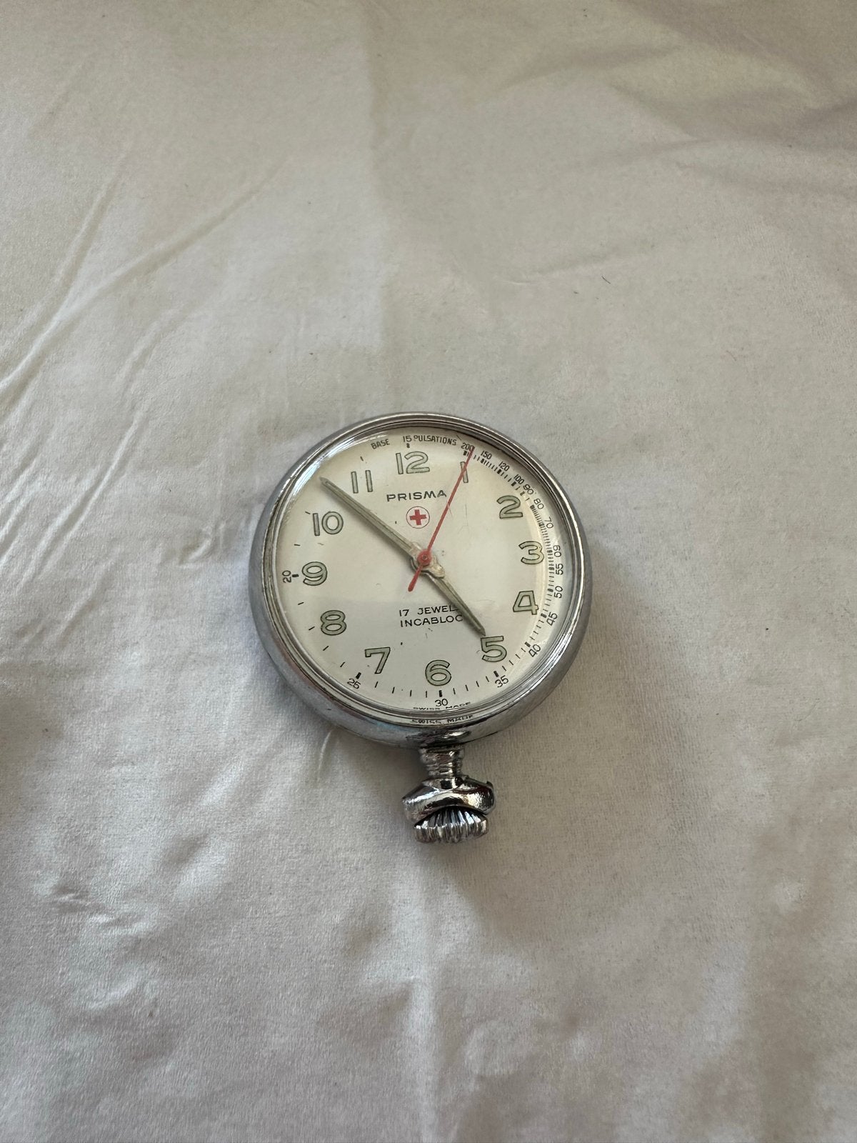 Vintage Prisma zuster Zakhorloge - 17 Jewels Incabloc, Overige merken, Overige materialen, Zakhorloge, 1930 tot 1960