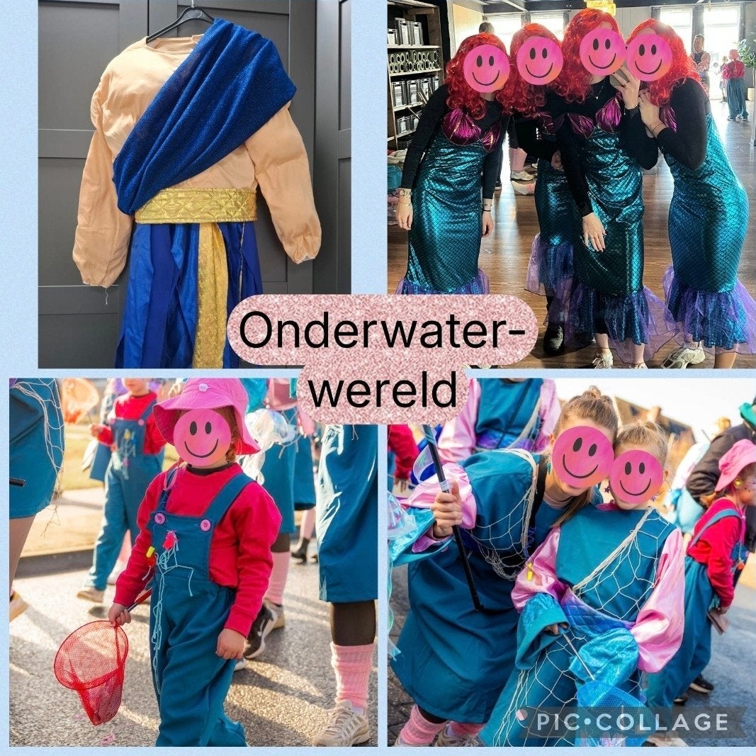 Loopgroep carnaval thema onderwaterwereld, Ophalen